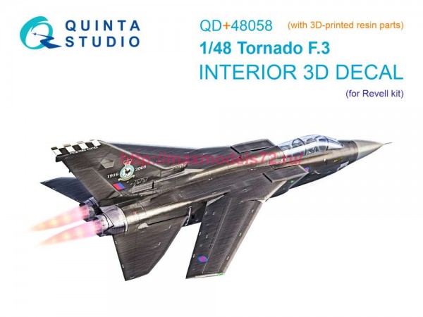 QD+48058   3D Декаль интерьера для Tornado F.3 (Revell) (с 3D-печатными деталями) (thumb85053)